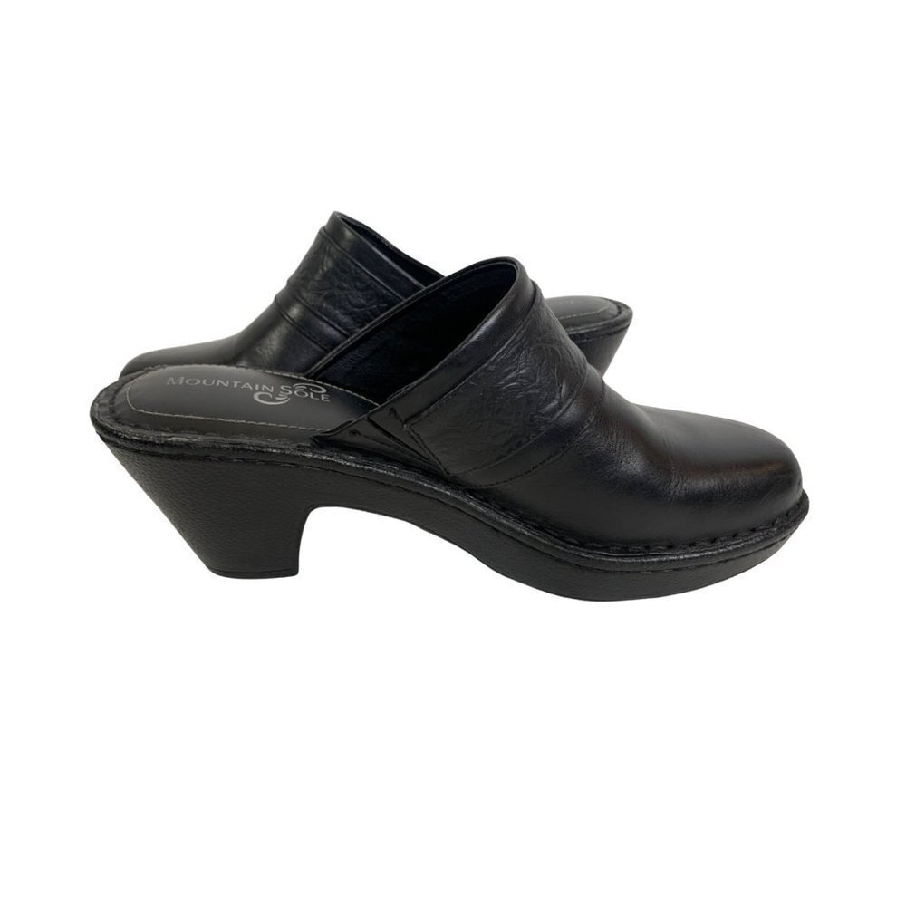 Mountain Sole Women's Black Clogs - Picture 2 of 6